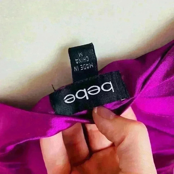 Bebe one shoulder vintage (Y2K) band aid dress - Picture 4 of 8